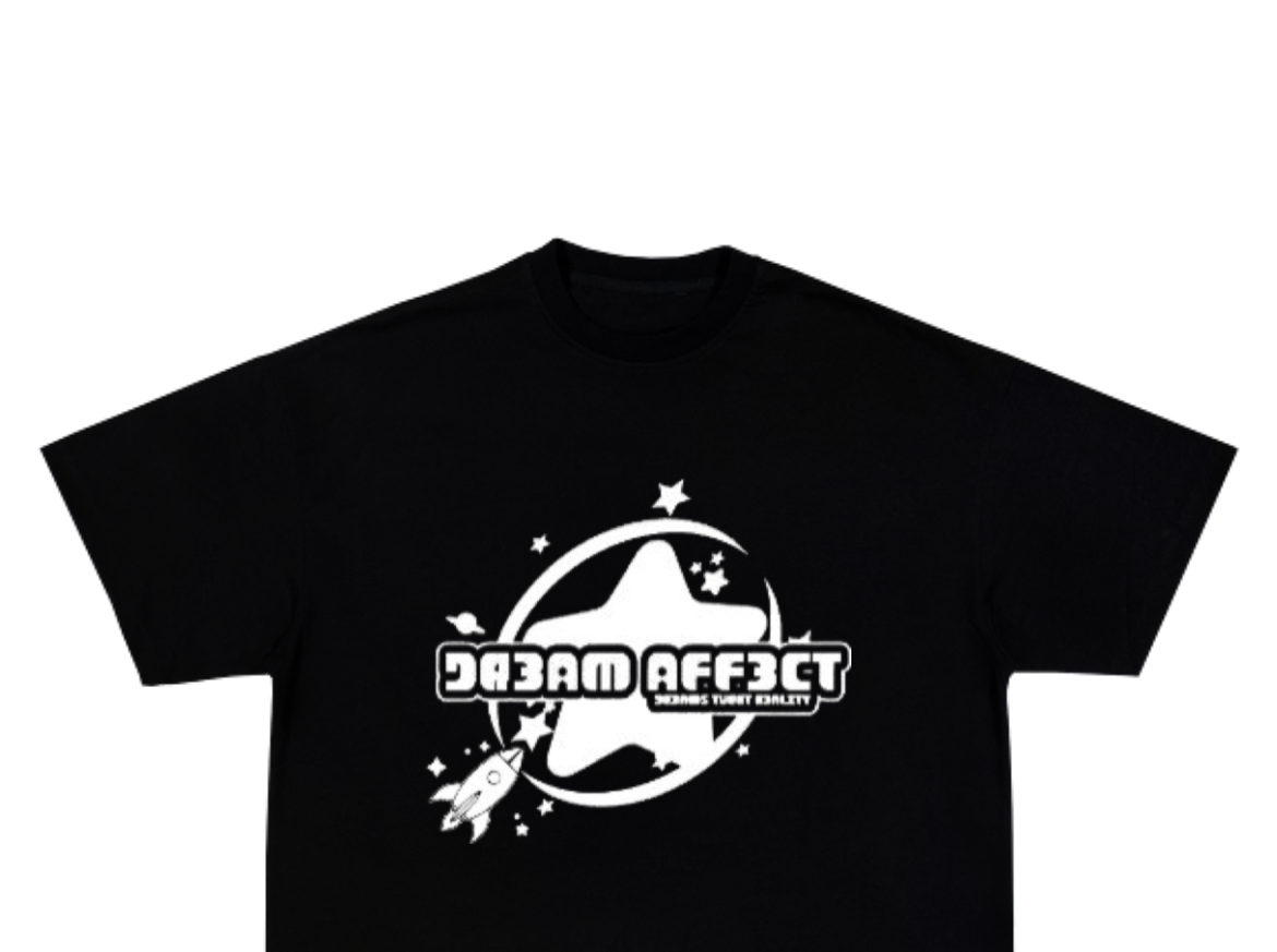 Black/white tee