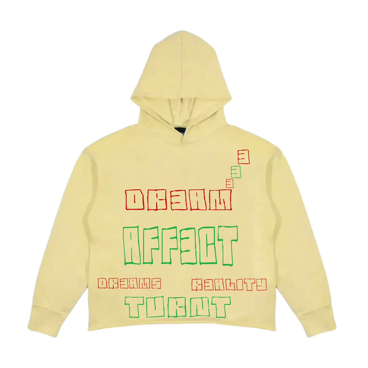 Cream/red/green hoodie