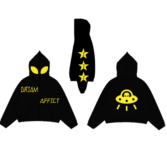 Yellow/Black Puff print full zip