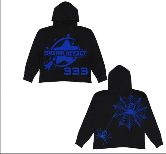 Black/blue hoodie