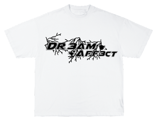 Whit/black tee