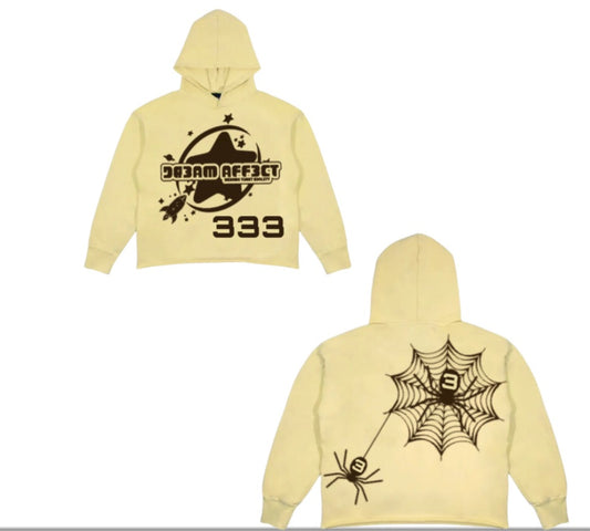 Cream/brown hoodie
