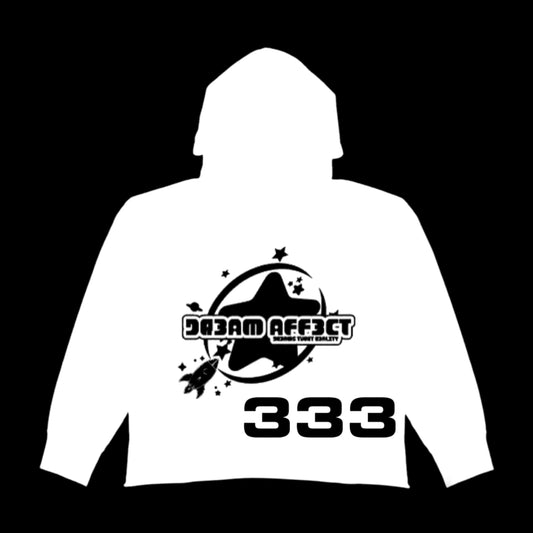 White/black hoodie