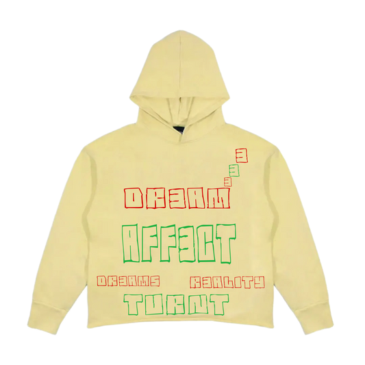 Cream/red/green hoodie