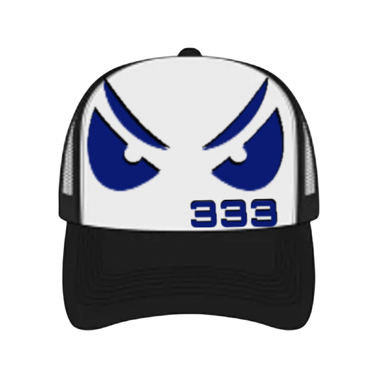 Blue/black hat
